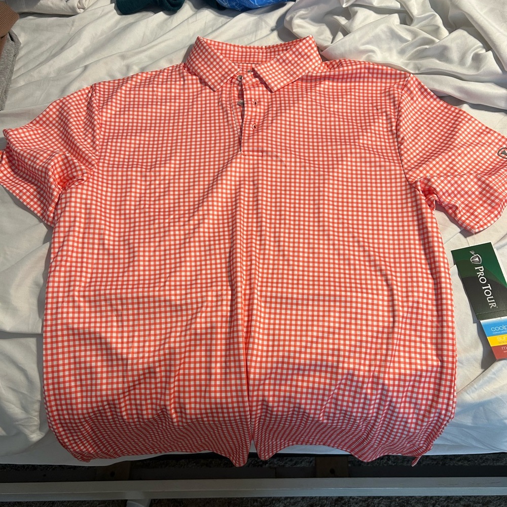 Men's Pink Checkered Shirt